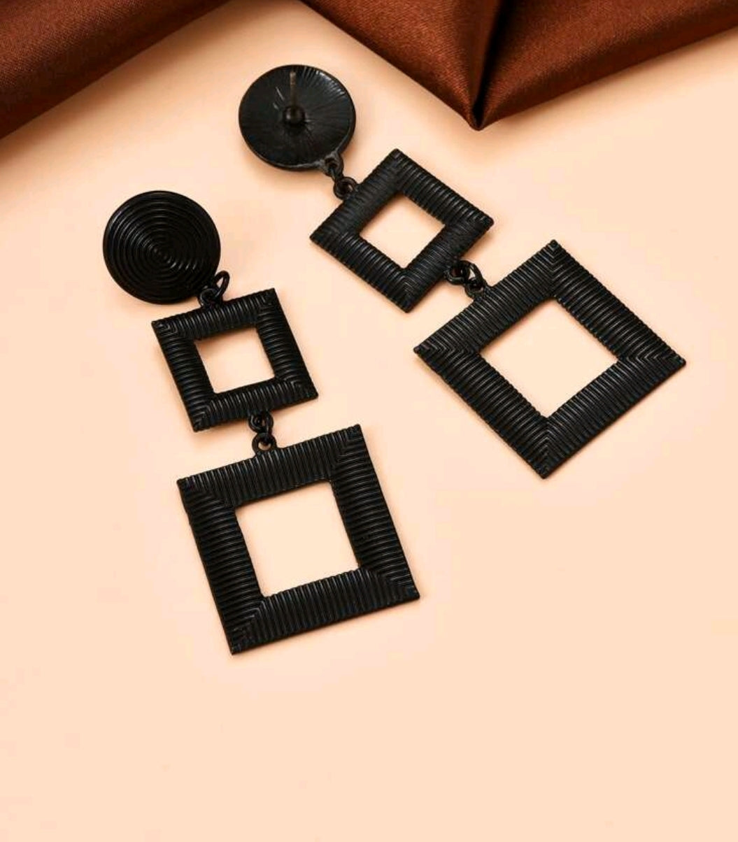 The Two Square Earrings