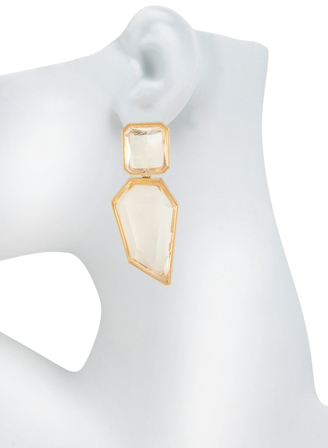 The Clear Geometric Earrings